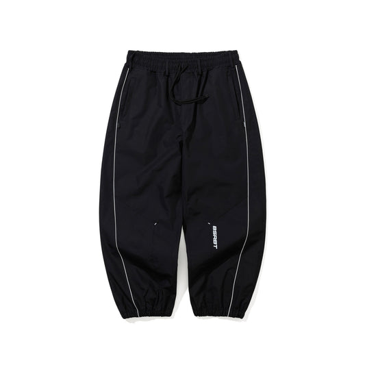 BSR2526FWPT077 STREAM LINE 3L SUPER WIDE JOGGER PANTS BLACK