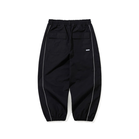 BSR2526FWPT077 STREAM LINE 3L SUPER WIDE JOGGER PANTS BLACK