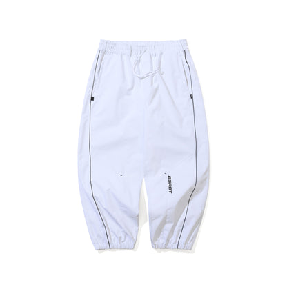 BSR2526FWPT079 STREAM LINE 3L SUPER WIDE JOGGER PANTS WHITE