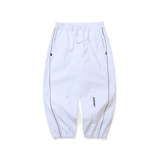 BSR2526FWPT079 STREAM LINE 3L SUPER WIDE JOGGER PANTS WHITE