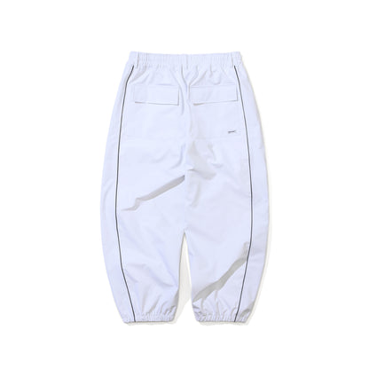 BSR2526FWPT079 STREAM LINE 3L SUPER WIDE JOGGER PANTS WHITE