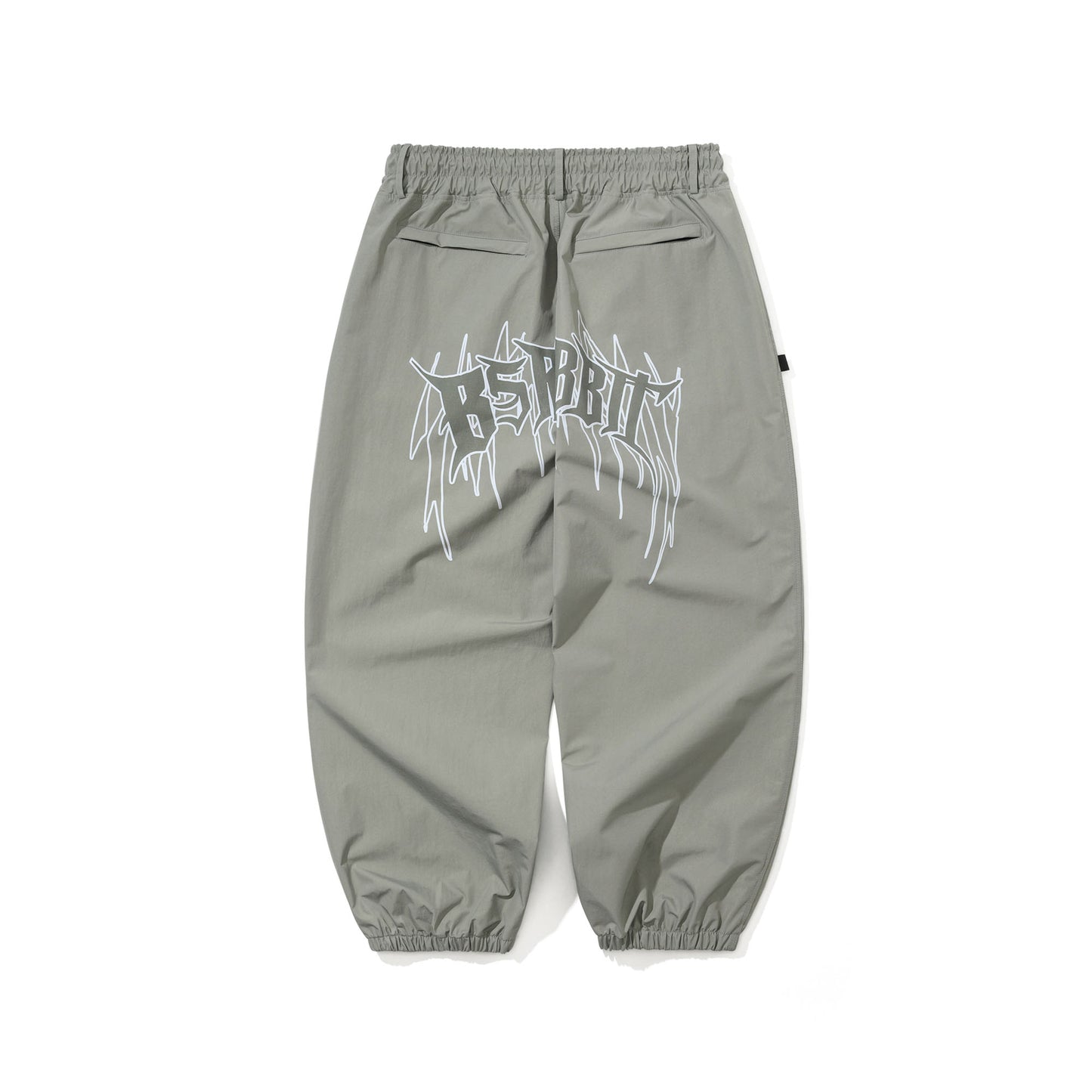 BSR2526FWPT081 DEATH LOGO 3L SUPER WIDE JOGGER PANTS GRAY