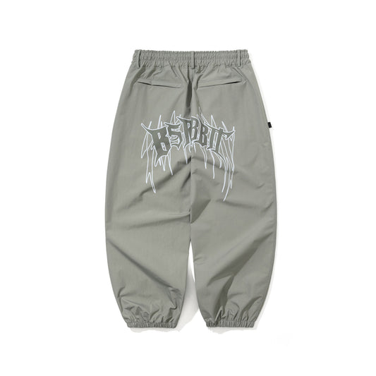 BSR2526FWPT081 DEATH LOGO 3L SUPER WIDE JOGGER PANTS GRAY
