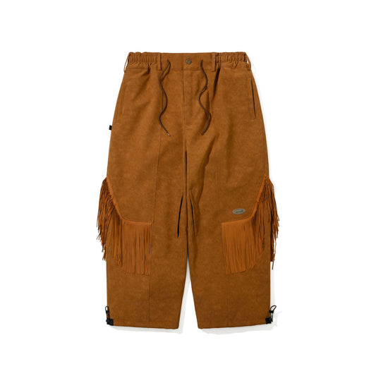 BSR2526FWPT084 COWBOY TASSEL WIDE VENTILATION PANTS TAN