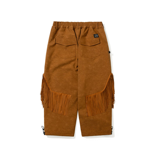 BSR2526FWPT084 COWBOY TASSEL WIDE VENTILATION PANTS TAN