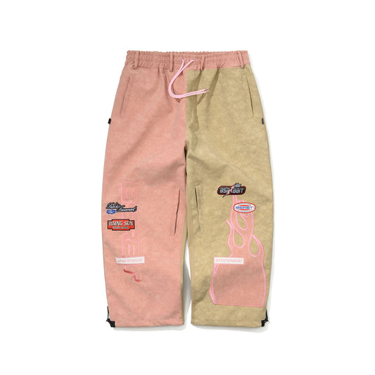 BSR2526FWPT088 BSRBT PINK FLAME 98 WIDE VENTILATION PANTS PINK BEIGE