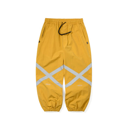 BSR2526FWPT098 ORIGINAL POT-X REFLECTIVE WIDE JOGGER PANTS MUSTARD