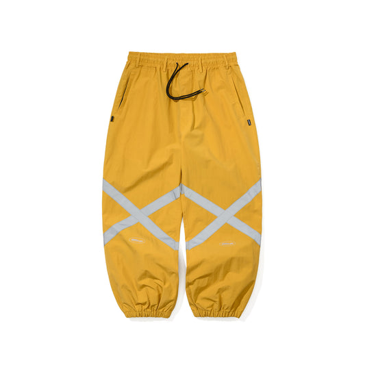 BSR2526FWPT098 ORIGINAL POT-X REFLECTIVE WIDE JOGGER PANTS MUSTARD
