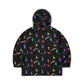 BSRABBIT RAINBOW TR HOODED ANORAK JACKET BLACK BSR2425FWJK147