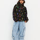 BSRABBIT RAINBOW TR HOODED ANORAK JACKET BLACK BSR2425FWJK147