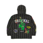 BSRABBIT RAINBOW TR STRIPE HOODED JACKET BLACK BSR2425FWJK108