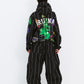 BSRABBIT RAINBOW TR STRIPE HOODED JACKET BLACK BSR2425FWJK108