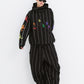 BSRABBIT RAINBOW TR STRIPE HOODED JACKET BLACK BSR2425FWJK108