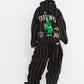 BSRABBIT RAINBOW TR STRIPE HOODED JACKET BLACK BSR2425FWJK108