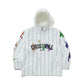 BSRABBIT RAINBOW TR STRIPE HOODED JACKET WHITE BSR2425FWJK109