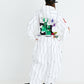 BSRABBIT RAINBOW TR STRIPE HOODED JACKET WHITE BSR2425FWJK109