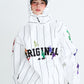 BSRABBIT RAINBOW TR STRIPE HOODED JACKET WHITE BSR2425FWJK109