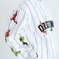 BSRABBIT RAINBOW TR STRIPE HOODED JACKET WHITE BSR2425FWJK109