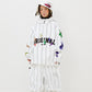 BSRABBIT RAINBOW TR STRIPE HOODED JACKET WHITE BSR2425FWJK109