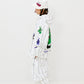 BSRABBIT RAINBOW TR STRIPE HOODED JACKET WHITE BSR2425FWJK109