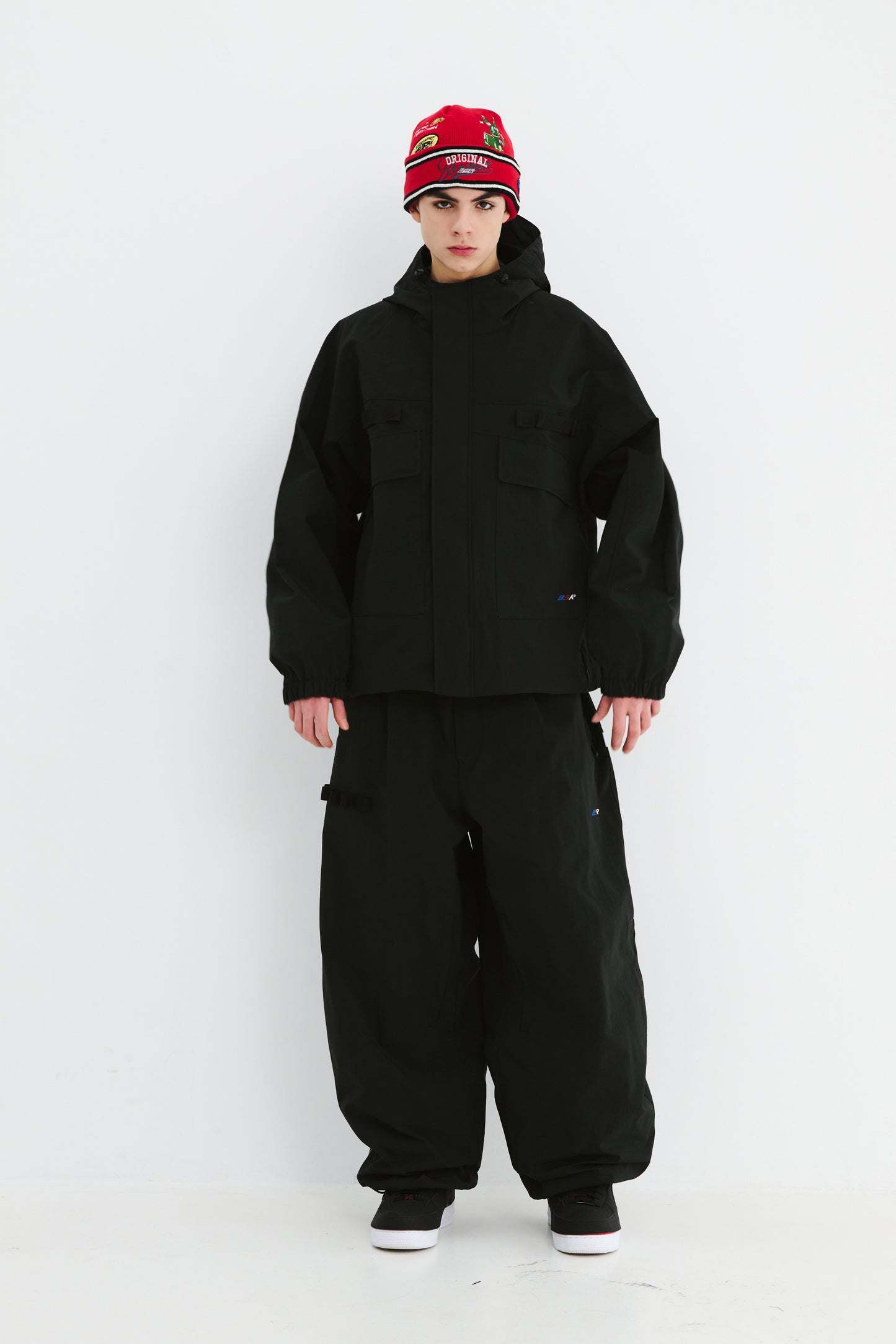 BSRABBIT REFINED HOODED JACKET BLACK BSR2425FWJK070