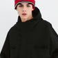 BSRABBIT REFINED HOODED JACKET BLACK BSR2425FWJK070