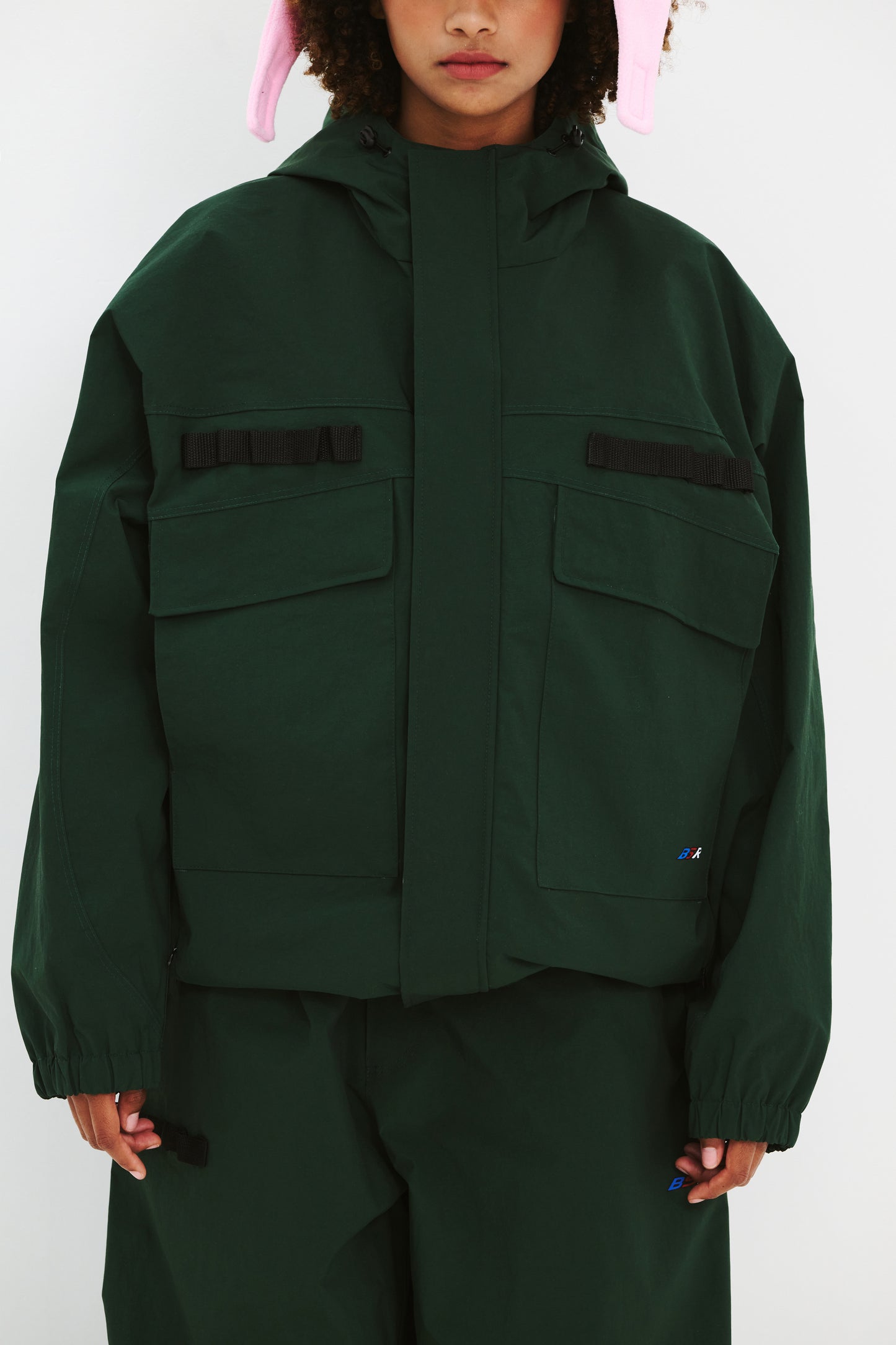 BSRABBIT REFINED HOODED JACKET DARK GREEN BSR2425FWJK069