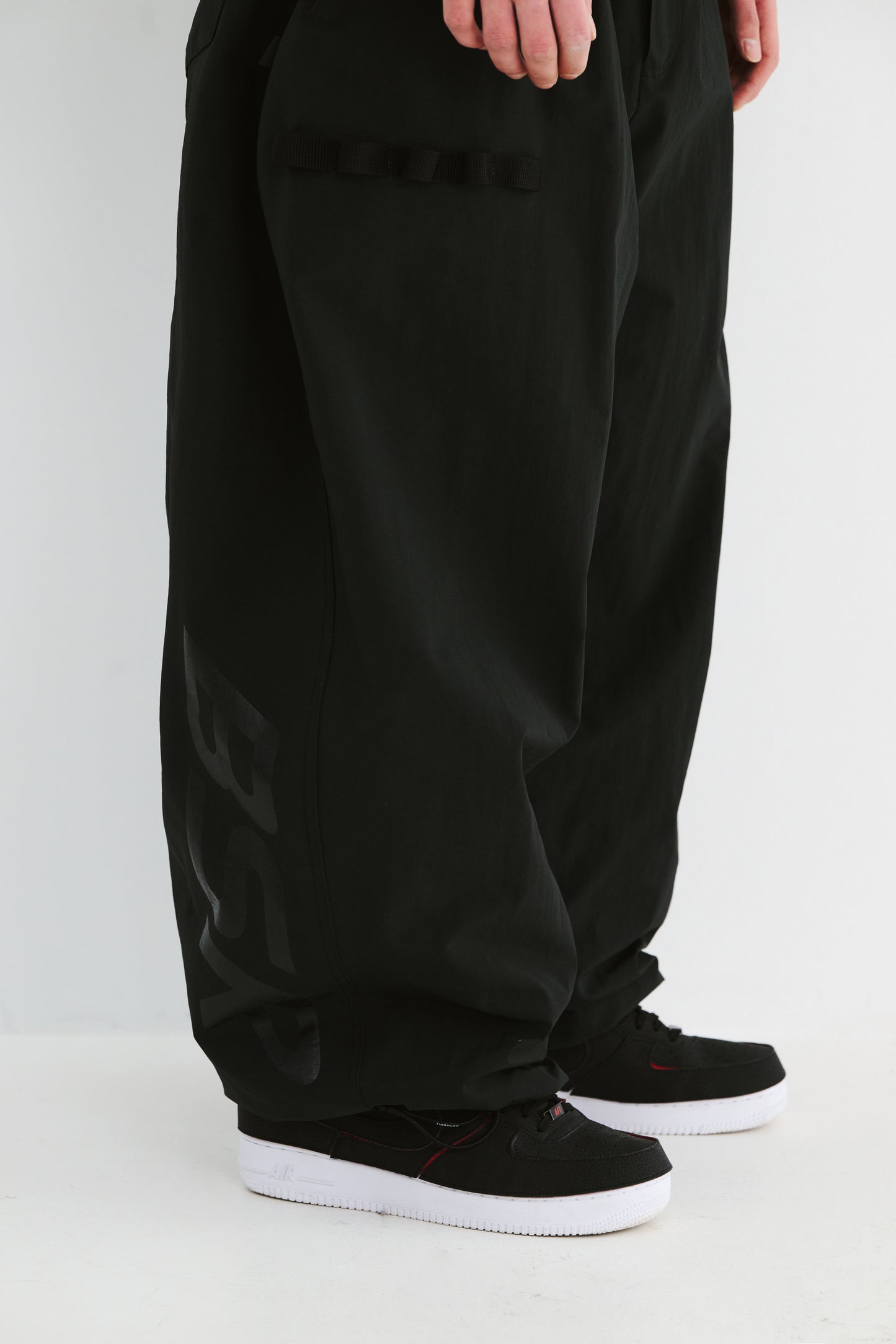 BSRABBIT REFINED SUPER WIDE VENTILATION PANTS BLACK BSR2425FWPT035