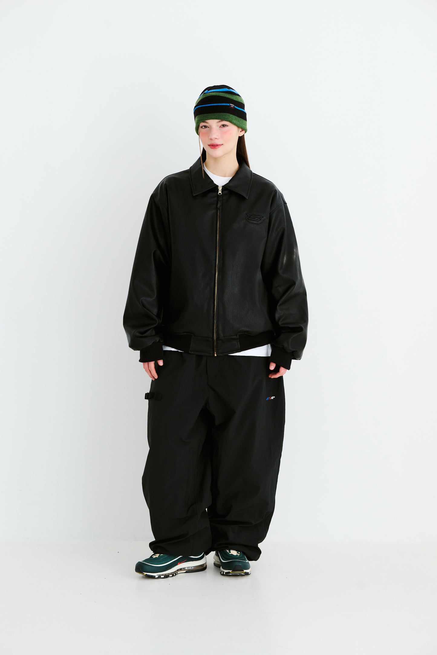 BSRABBIT REFINED SUPER WIDE VENTILATION PANTS BLACK BSR2425FWPT035