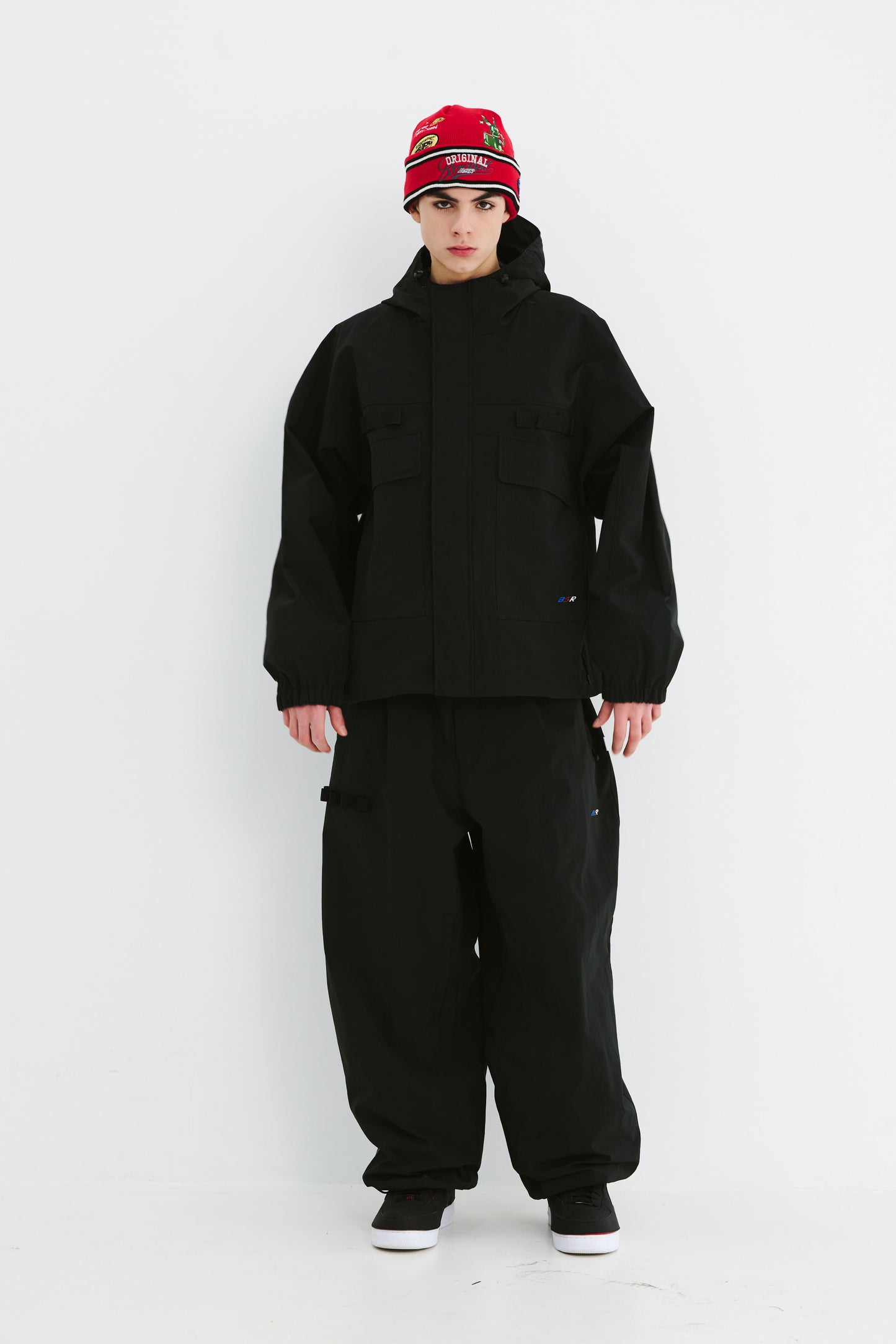 BSRABBIT REFINED SUPER WIDE VENTILATION PANTS BLACK BSR2425FWPT035