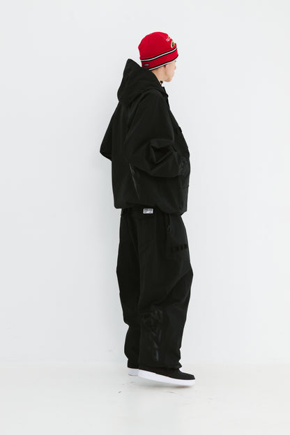 BSRABBIT REFINED SUPER WIDE VENTILATION PANTS BLACK BSR2425FWPT035