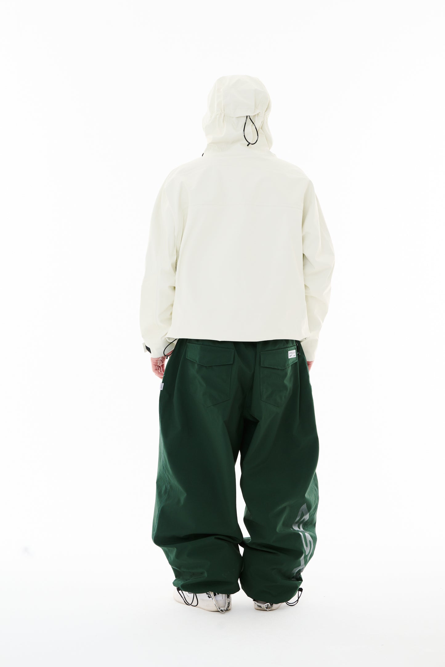 BSRABBIT REFINED SUPER WIDE VENTILATION PANTS DARK GREEN BSR2425FWPT034