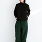 BSRABBIT REFINED SUPER WIDE VENTILATION PANTS DARK GREEN BSR2425FWPT034