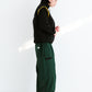 BSRABBIT REFINED SUPER WIDE VENTILATION PANTS DARK GREEN BSR2425FWPT034