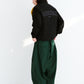 BSRABBIT REFINED SUPER WIDE VENTILATION PANTS DARK GREEN BSR2425FWPT034