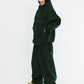 BSRABBIT REFINED SUPER WIDE VENTILATION PANTS DARK GREEN BSR2425FWPT034