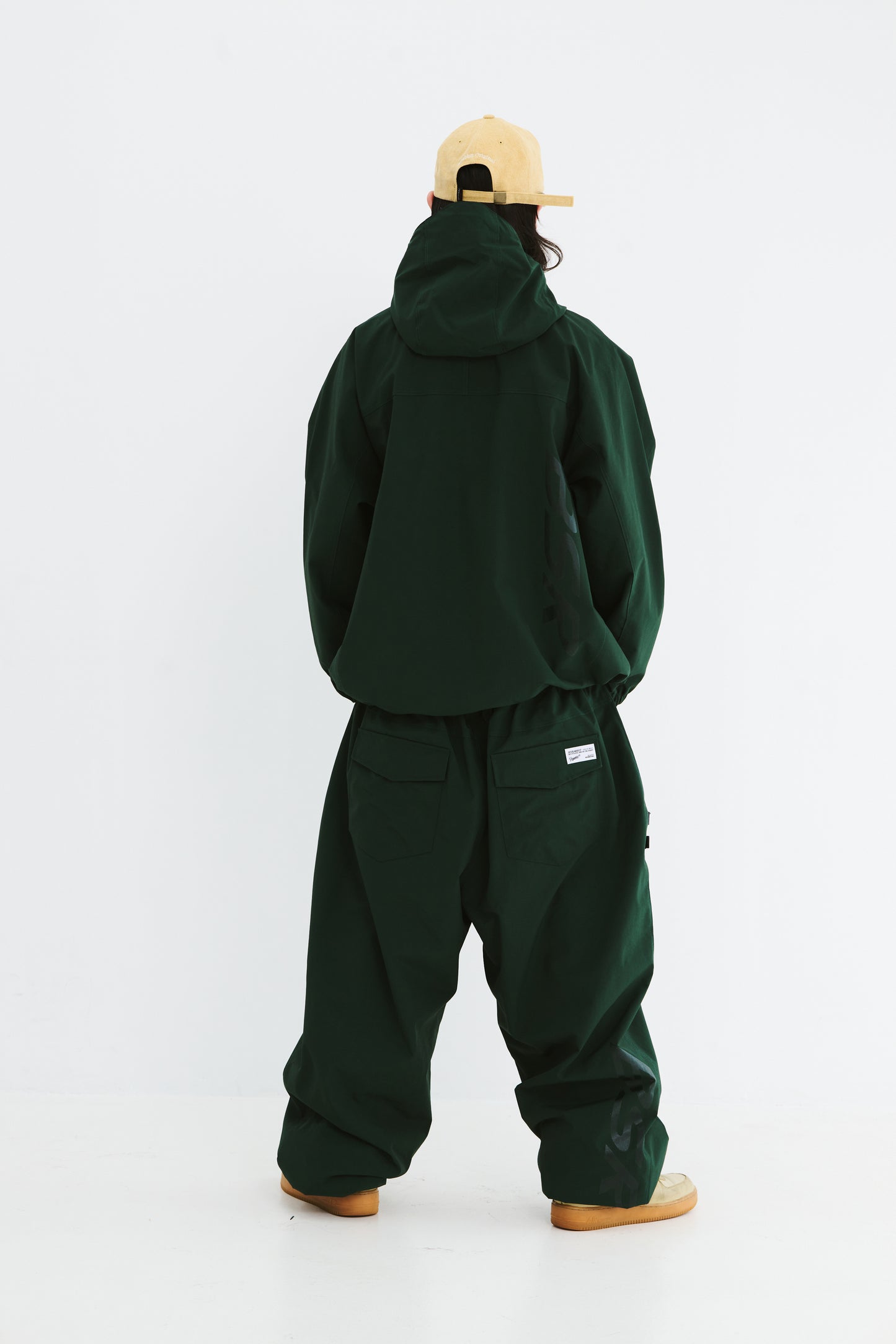 BSRABBIT REFINED SUPER WIDE VENTILATION PANTS DARK GREEN BSR2425FWPT034