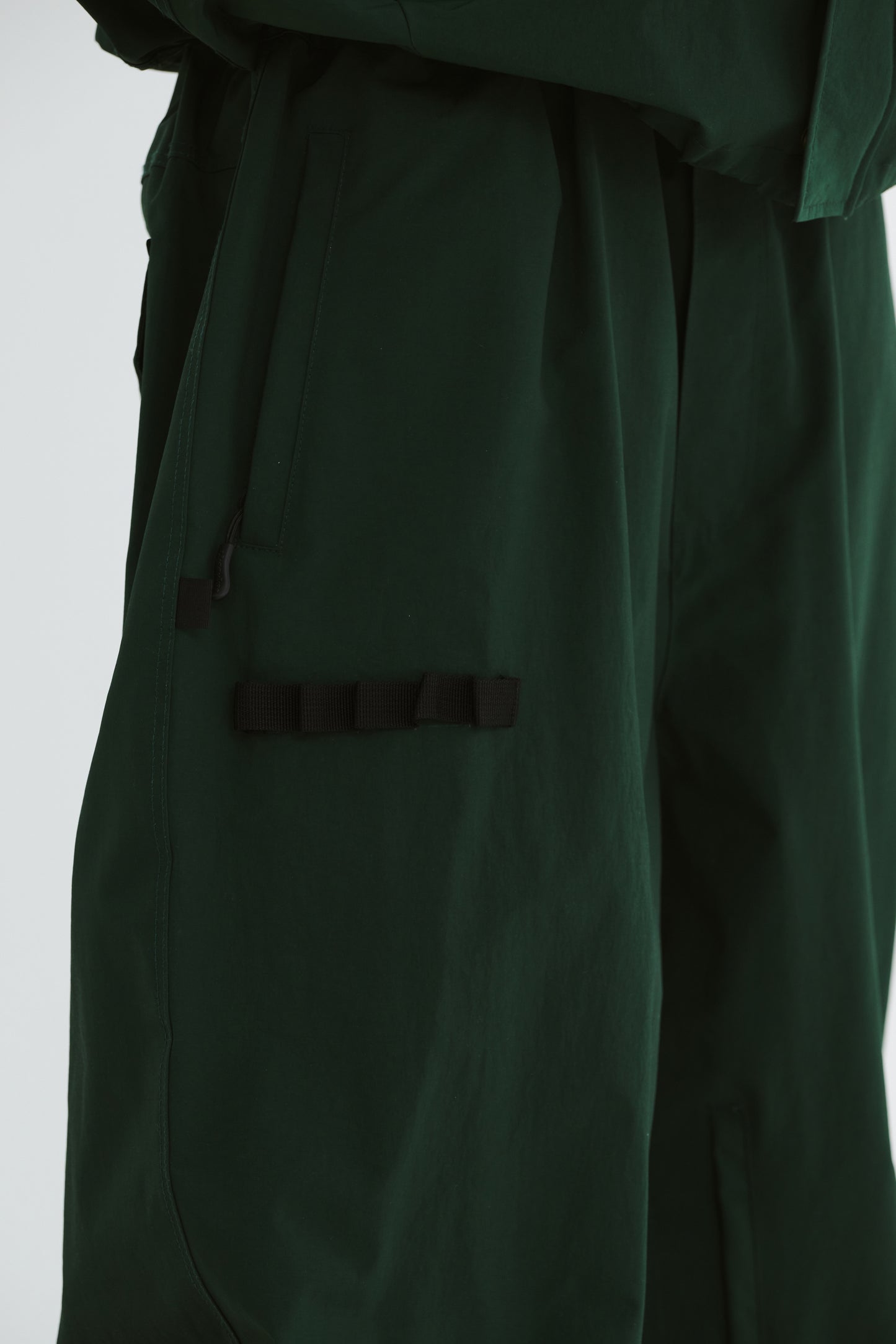 BSRABBIT REFINED SUPER WIDE VENTILATION PANTS DARK GREEN BSR2425FWPT034