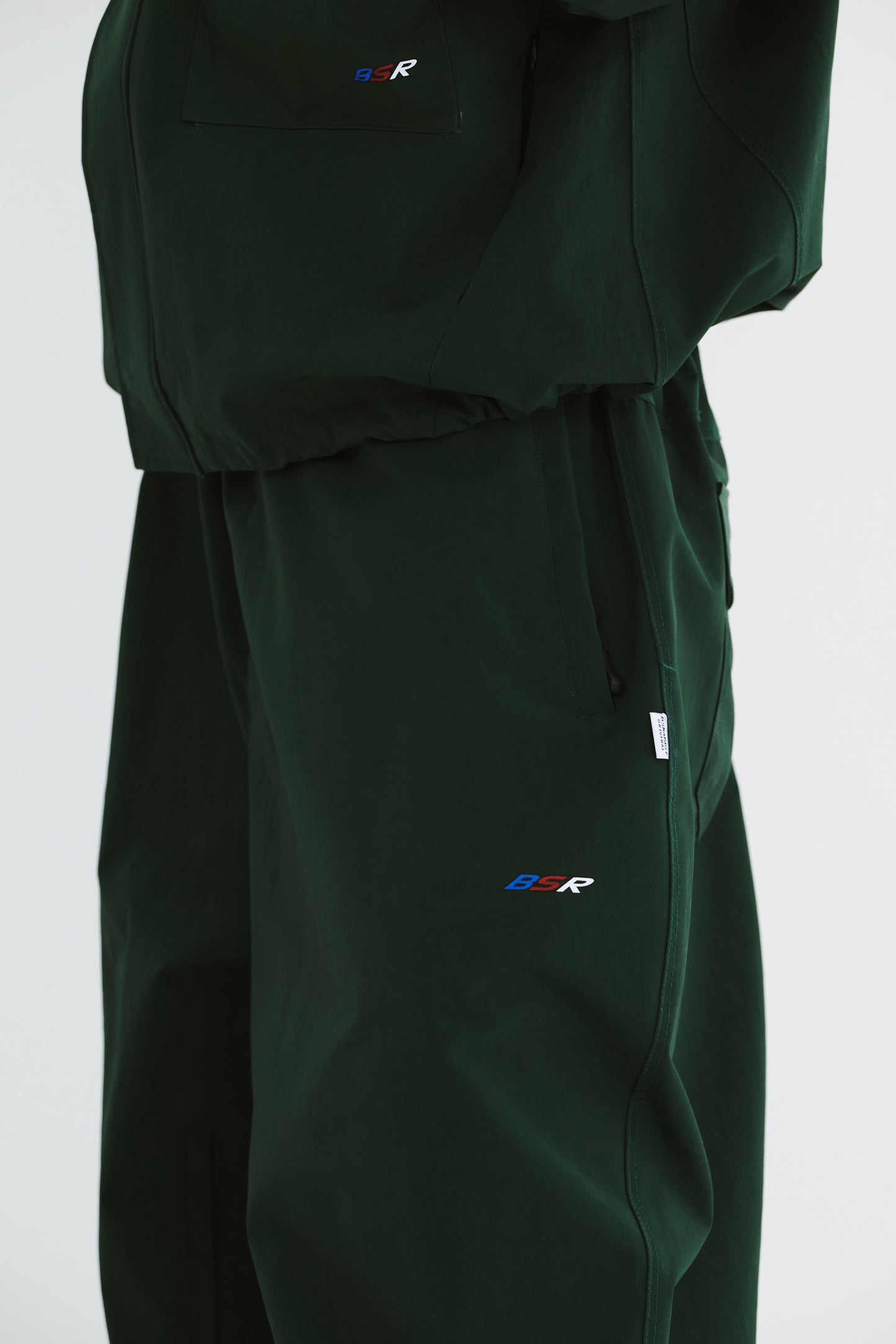 BSRABBIT REFINED SUPER WIDE VENTILATION PANTS DARK GREEN BSR2425FWPT034