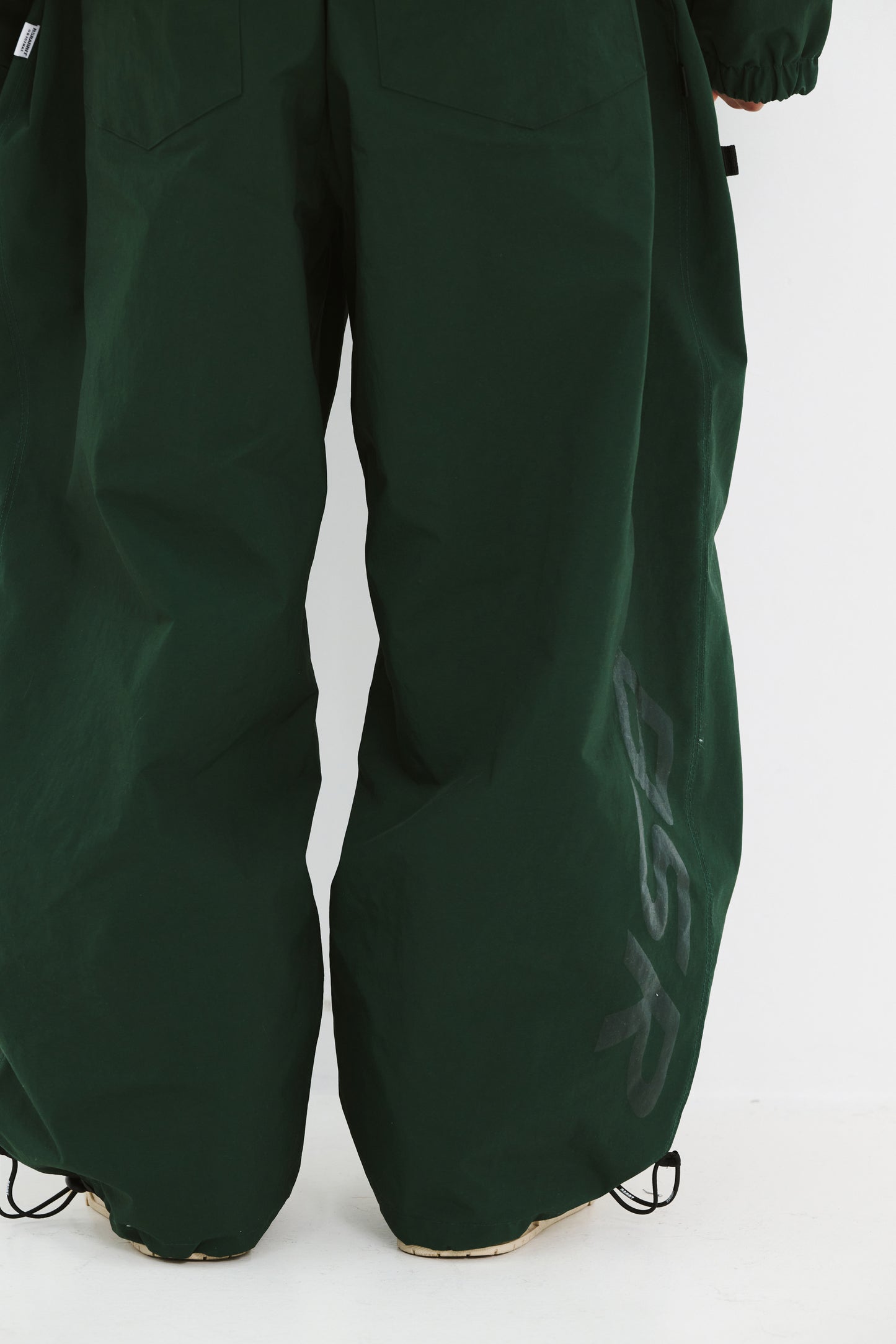 BSRABBIT REFINED SUPER WIDE VENTILATION PANTS DARK GREEN BSR2425FWPT034