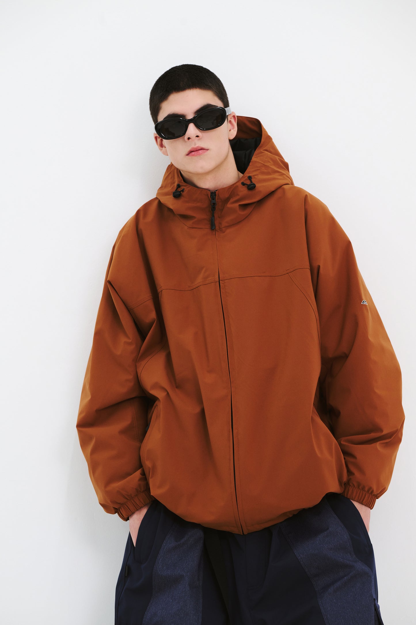 BSRABBIT SMOOTH HOODED JACKET CARAMEL BSR2425FWJK049