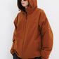 BSRABBIT SMOOTH HOODED JACKET CARAMEL BSR2425FWJK049