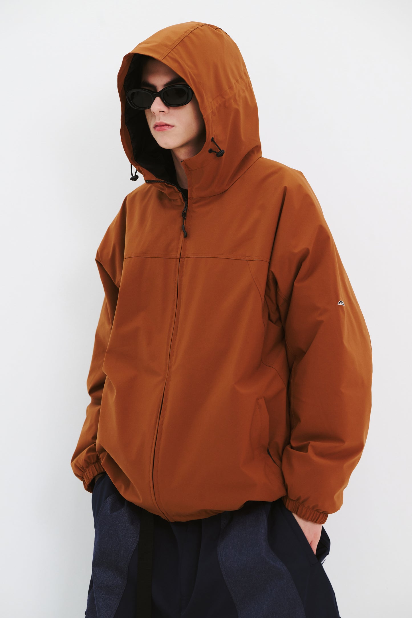 BSRABBIT SMOOTH HOODED JACKET CARAMEL BSR2425FWJK049