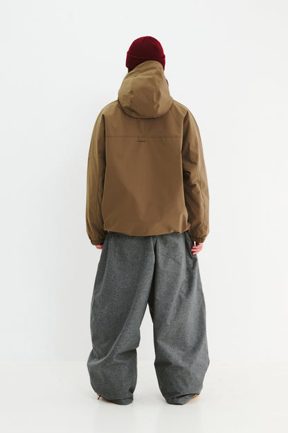 BSRABBIT SMOOTH HOODED JACKET KHAKI BSR2425FWJK048