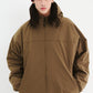 BSRABBIT SMOOTH HOODED JACKET KHAKI BSR2425FWJK048