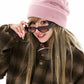 BSRABBIT SOFT FUR BEANIE INDY PINK BSR2425FWBN041