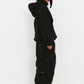 BSRABBIT SOFT PEACH HOODED JACKET BLACK BSR2425FWJK088