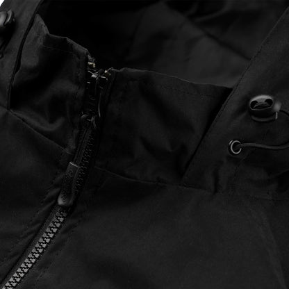 BSRABBIT SOFT PEACH HOODED JACKET BLACK BSR2425FWJK088