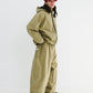 BSRABBIT SOFT PEACH HOODED JACKET KHAKI BSR2425FWJK089