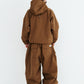 BSRABBIT SOFT PEACH HOODED JACKET LIGHT BROWN BSR2425FWJK090